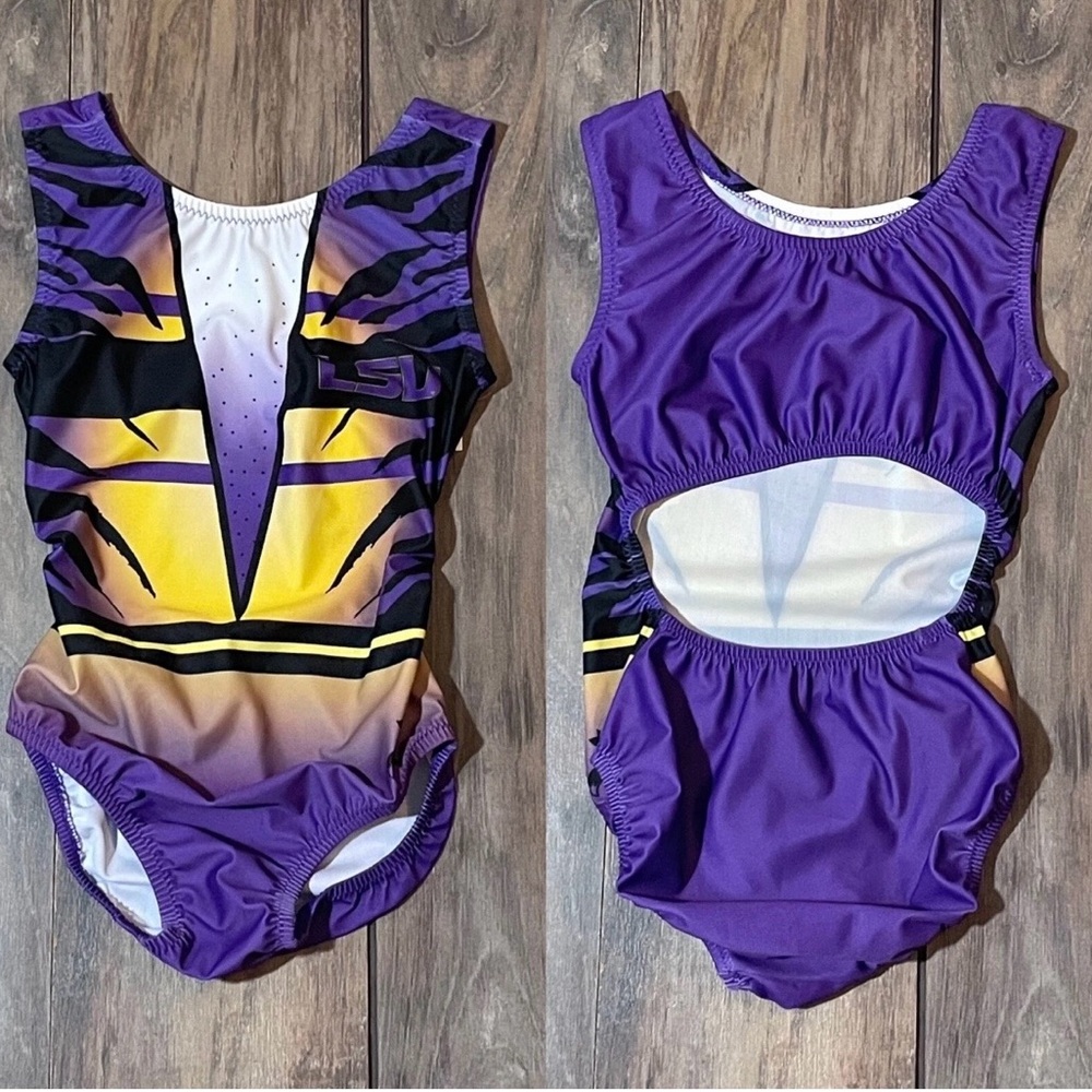NWT Foxy’s LSU Louisiana State University Gymnastics Leotard
